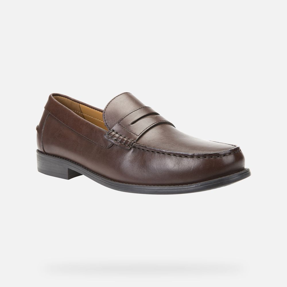 Mocassin Geox New Damon - Marron Foncé - Homme 647905-DEX